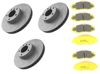 Slotted Rotor BSD Brake Upgrade Kit - 3 Rotors w/ 3 Pad Sets - For Polaris Slingshot