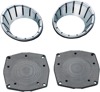 LED Speaker Bezels 96-13 Touring Models Chrome