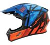 THH Helmets T710X Battle Blu/Org Sm