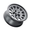 MR414 Bead Grip 15x7 / 5+2/38mm Offset / 5x4.5 / 76mm CB Matte Black Wheel