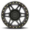 MR106 Beadlock 17x9 -44mm Offset 8x6.5 130.81mm CB Matte Black w/BH-H36125 Wheel