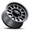 MR704 HD 17x9 18mm Offset 8x180 130.81mm CB Matte Black Wheel