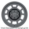 MR705 18x9 +18mm Offset 8x6.5 130.81mm CB Matte Black Wheel