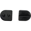 Replacement Rubber For Stirrup Heel Rest Black (Pair)