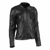 Throttle Body Leather Jacket Black Womens - 3XL