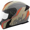 THH Helmets T810S Turbo Grey/Org Lg