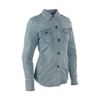 Speed Society Armored Moto Shirt Denim Blue Womens - XS