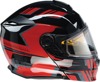 Z1R Solaris First Tracks Modular Snow Electric Helmet XS Red - Modular snow helmet with heated shield