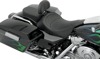 Mild Stitched Solo Seat Black Low 1-1/2" - For 97-07 Harley FLHT FLTR