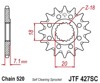 Front Steel Countershaft Sprocket Self Cleaning - 12 Tooth 520