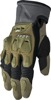 Thor Terrain Gloves XS Black/Charcoal/Army Green Men's - Men's XS gloves for off-road and street riding.