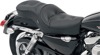 Low-Profile Pillow Vinyl 2-Up Seat - Black - For 04-20 Harley XL