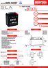 AGM Maintenance Free Battery 100CCA 12V 6.3Ah Factory Activated - Replaces YTX7L