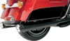 Black Ceramic Stout Dual Slip On Exhaust - For 10-16 Harley Touring
