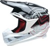 Moose Offroad F.I. 2.0 MIPS Deceit Helmet XS White/Black/Red - MIPS helmet for off-road, ATV, and UTV riders