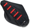 Black/Red Ribbed Seat Cover - For 17-20 Honda CRF250R CRF450R