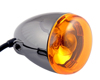 Black Nickle Deuce-Style Amber Turn Signal - Front - 8500A-BN