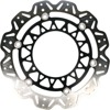 Front VEE Brake Rotors - Black - VEE Style Brake Rotor - Black Center Front Set