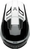 Thor Fleet Storm Helmet - Medium, Gloss Black/White - MX helmet with ERT and dual-density EPS liner