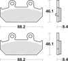 Sintered Brake Pads for Scooter - 182Ms Sint Brake Pads Sbs