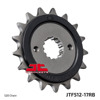 Front Steel Countershaft Sprocket w/ Rubber Damper - 17 Tooth 520