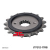 Front Steel Countershaft Sprocket w/ Rubber Damper - 17 Tooth 520