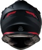 Z1R Range Uptake Helmet - Black/Red - Large - Dual sport helmet with drop-down sun visor