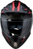 Z1R Range Uptake Helmet - Black/Red - Large - Dual sport helmet with drop-down sun visor