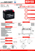 Factory Activated AGM Maintenance Free Battery - Replaces YTX4L-BS & YTZ5S-BS