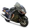 Dark Smoke Double Bubble Windscreen - For 22-23 Suzuki GSX1300R Hayabusa