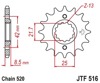 Front Steel Countershaft Sprocket w/ Rubber Damper - 16 Tooth 520