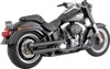 Vance & Hines HD Softail 07-17 Fatboy Twin Slash Chrome Slip-On Exhaust