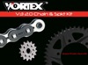 V3 Chain & Sprocket Kit Black RX Chain 520 15/45 Hardcoat Aluminum - For 98-03 Yamaha R1