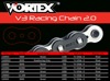 V3 Chain & Sprocket Kit Black RX Chain 520 15/45 Hardcoat Aluminum - For 98-03 Yamaha R1