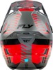 Fly Racing Youth Formula CP Slice Helmet Grey/Red/Black YL - ECE/DOT approved youth helmet