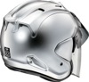 Arai Ram-X Helmet Aluminum Silver Medium - Gloss aluminum silver open-face helmet