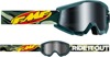 FMF PowerCore Assault Goggles Camo Mirror Silver Lens - Anti-fog goggles with silver mirror lens