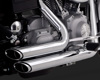 Shortshots Staggered Chrome Full Exhaust - For 91-05 Harley FXD