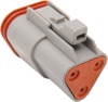 3 Wire Deutsch Connectors - 3 Wire Deutsch Plug Gry