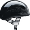 Z1R CC Beanie Hellfire Helmet XL Gray Gloss Unisex - Half face helmet with Hellfire graphic