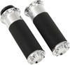 Fly-By-Wire Fusion Series Grips - Chrome Bevel