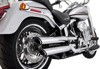 Vance & Hines HD Softail Fatboy 07-17 Twin Slash Chrome PCX Slip-On Exhaust