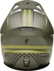 Thor Sector 2 Combat Helmet XS Matte Black/Green - MX helmet with matte black/green finish