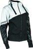 Cat Outa Hell Hoody White/Black Womens - 2XL