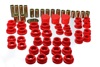 Red Rear Control Arm Bushing Set - For 02-09 350Z / 03-07 Infiniti G35 Coupe