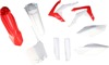 Full Plastic Kit - White/Red - For 13-16 Honda CRF450R 14-17 CRF250R