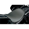 Weekday Plain Leather Solo Seat Low - For 08-20 Harley FLH FLT