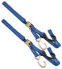 Integrated Tie Downs - Pair - 1" x 72" Integrated Soft Hook - Blue