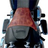 Brown & Black Renegade Lariat Plain Leather Solo Low Gel Seat W/ Backrest - For FLSTN FLSTC