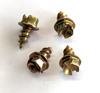 3/8" Original Gold Screws - 1000 Pack - Motorcycle & ATV Ice Racing Studs